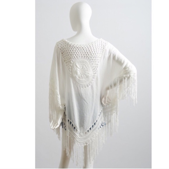 Last 1 New Tangier Boho Macrame Kimono Cardi - Picture 8 of 9